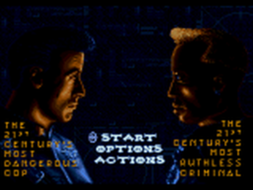Demolition Man title screen for Sega CD